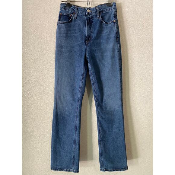 AGOLDE Vintage High Rise Boot Jeans US 27 Prophecy Mid Blue Wash Denim Classic - Picture 4 of 11